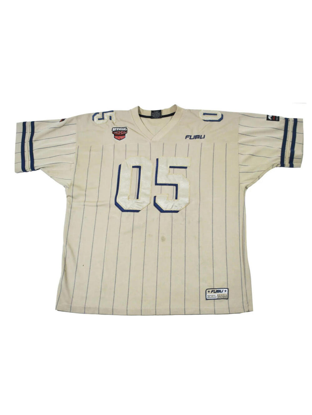 Vintage FUBU Football Gold Y2K NFL Jersey Size X-Large
